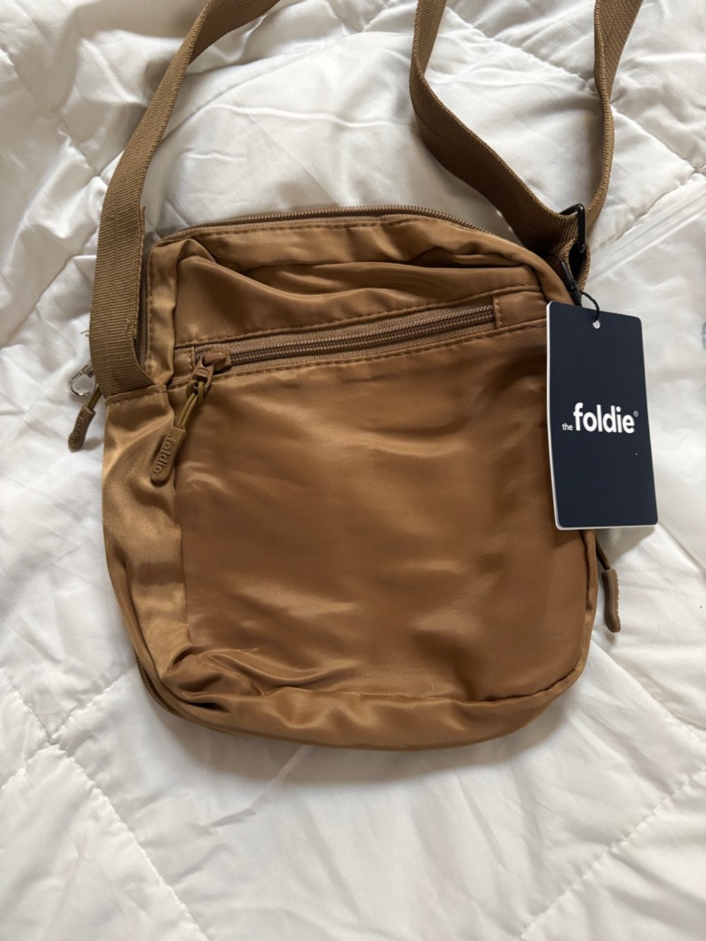 The Foldie Sling Bag BROWN - Picture 3 of 4